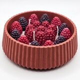 NOBAMO Sveča Torta - Opečnato rdeča / Jabolčni zavitek / Češnja Cene