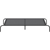  Povišeni krevet za pse crni 150x90x20 cm tekstil i čelik | shoptok.hr