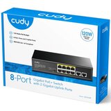 Cudy GS1010P network switch Gigabit Ethernet (10 /100 /1000) Power over Ethernet (PoE) Desktop /Wall-Mounting Black | shoptok.hr