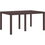  Komplet za jedilnico v vrtu 5 pcs Rjava in svetlo siva PP, (5000301190) | Shoptok.si