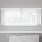 vidaXL Čipkasta zavjesa sa zavjesama Cvjetni Bijela 200 x 80 cm Poliester Cijene