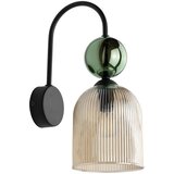  Zidna lampa SOPHIA 1xE14/10W/230V crna/zelena/zadimljeno bež | Eponuda.com