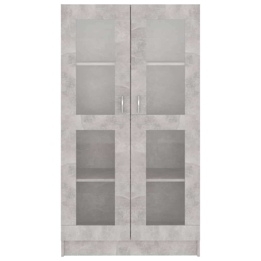  Vitrina betonsko siva 82,5x30,5x150 cm iverna plošča, (20771717) | Shoptok.si