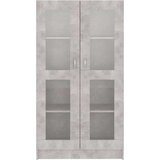  Vitrina siva boja betona 82 5 x 30 5 x 150 cm od iverice | shoptok.hr