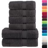  6-dijelni vrhunski set ručnika SOLUND antracit 600 gsm | shoptok.hr