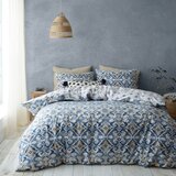 Pineapple Elephant Modra/kremno bela enojna posteljnina 135x200 cm Inara – | Shoptok.si