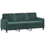  Trosjed s tabureom tamnozeleni 180 cm baršunasti | shoptok.hr