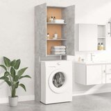  Omara za pralni stroj betonsko siva 64x25,5x190 cm | Shoptok.si