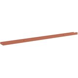 Stenska polica 2 pcs Rdeča 115 x 9 x 3 cm Konstruiran les, (5000200568) | Shoptok.si