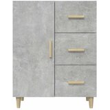  Komoda siva boja betona 69,5x34x90 cm od konstruiranog drva | Shoptok.si