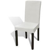 Maison Chic Prevleka za zunanjo pohištvo - Ravne raztegljive prevleke za stole 6 kosov krem, (21795732) | Shoptok.si