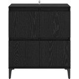  Kreveta Crni hrast 60 x 35 x 70 cm Obrađeno drvo i čelik | Eponuda.com