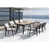 Ambia Garden VRTNI SEDEŽ tikovina aluminij antracit, svetlo siva | Shoptok.si