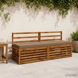  Jastučić za klupu SOEST 100% poliester Sivosmeđa - Sivosmeđa 200 x 40 x 8 cm Poliester | shoptok.hr