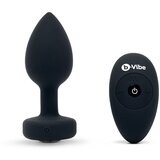 b-Vibe Vibracijski analni čep M/L, črn Cene