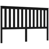  Uzglavlje za krevet crno 166 x 6 x 101 cm od masivne borovine | Eponuda.com