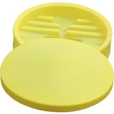 eurokraft basic PE-lijak za cisterne IBC/KTC, s sitom in pokrovom, rumene barve | Shoptok.si