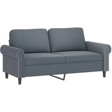 vidaXL Sedežna garnitura 3-delna z blazinami temno siv žamet | Shoptok.si