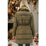 Dewberry Z6767 WOMEN'S COAT-PLAIN KHAKI | shoptok.hr