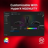 Hyperx Pulsefire Haste 2 6N0A7AA Mis, Crna Slike