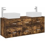  Set ormarića za kupaonicu 3 kom. Dimljeni hrast Smeđa 49,5 x 41 x 63 cm | Shoptok.si