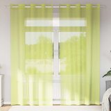 Voile zavjese s ušicama 2 kom jabučno zelena 140x225 cm | shoptok.hr