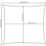  42307 Sunshade Sail Oxford Fabric Square 3,6x3,6 m Terracotta | shoptok.hr