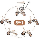 Petite&Mars Tricikl Turbo Plus 5 u 1, Desert Sand Cijene