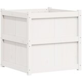  Vrtna sadilica bijela 70 x 70 x 70 cm od masivne borovine | Eponuda.com