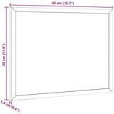 vidaXL Tabla iz plute z okvirjem iz masivnega borovega lesa 40x30 cm | Shoptok.si