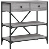  Konzolni stol siva boja hrasta 75x34,5x75 cm konstruirano drvo | shoptok.hr