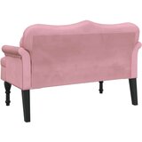  Klupa s jastucima Ružičasta 120 5 x 65 x 75 cm baršunasta | shoptok.hr