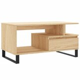 Maison Chic Klubska mizica - kavna mizica - Nizka mizica sonoma hrast 90x49x45 cm konstruiran les, (21752549) Cene