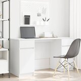  Stol s ladicama Bijelo 140 x 49 x 76 cm Konstruirano drvo | shoptok.hr
