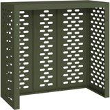 vidaXL Maslinasta Čelik 110 x 50 x 105 cm Pokrov za klima uređaj | shoptok.hr