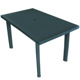 The Living Store Vrtna miza zelena 126x76x72 cm plastika - Vrtna Miza, (21480294) Cene