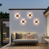  Brilagi - LED spoljno zidno svetlo QUADRAY 6W/230V, drveni dekor, IP54 | Eponuda.com
