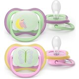 Avent tolažilna duda - silikon Ultra Air nočna 6-18m, Ž, 2/1 Cene