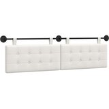  Držeće uzglavlje Zidne Lažna koža - Bijeli 160 cm bez LED | shoptok.hr