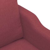 vidaXL Trosjed od tkanine crvena boja vina 180 cm | shoptok.hr