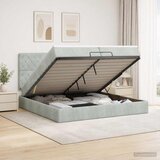  od pjene s madracem i LED-om Svjetlosiva 200 x 200 cm | shoptok.hr