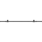 vidaXL Komplet opreme za drsna vrata 213,5 cm jeklo črne barve | Shoptok.si