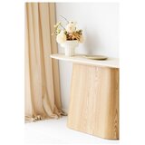 House Nordic Kremno bela/v naravni barvi stranska mizica s kamnito mizno ploščo 40x130 cm Larvik – | Shoptok.si