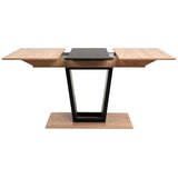 P & B Raztegljiva Miza Soria, Barva Hrasta, Črna, 160-200x90 | Shoptok.si
