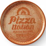 Duralex Zbirka receptov Brick Red porcelanski krožnik za pico, premer. 33 cm - set 6 kosov., (21567843) | Shoptok.si