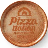 Zbirka receptov Brick Red porcelanski krožnik za pico, premer. 33 cm - set 6 kosov., (21567843)