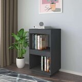 vidaXL Ormarić za knjige sivi 40 x 35 x 71 cm od masivne borovine | shoptok.hr