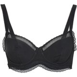PASSIONATA Z oporo CHARLOTTE WIRED DEMI BRA Črna | Shoptok.si