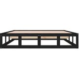  Okvir za krevet crni 160x200 cm od masivne borovine | Eponuda.ba