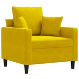  The Living Store Fotelj rumen 60 cm žamet - Enosed, (21447909) | Shoptok.si